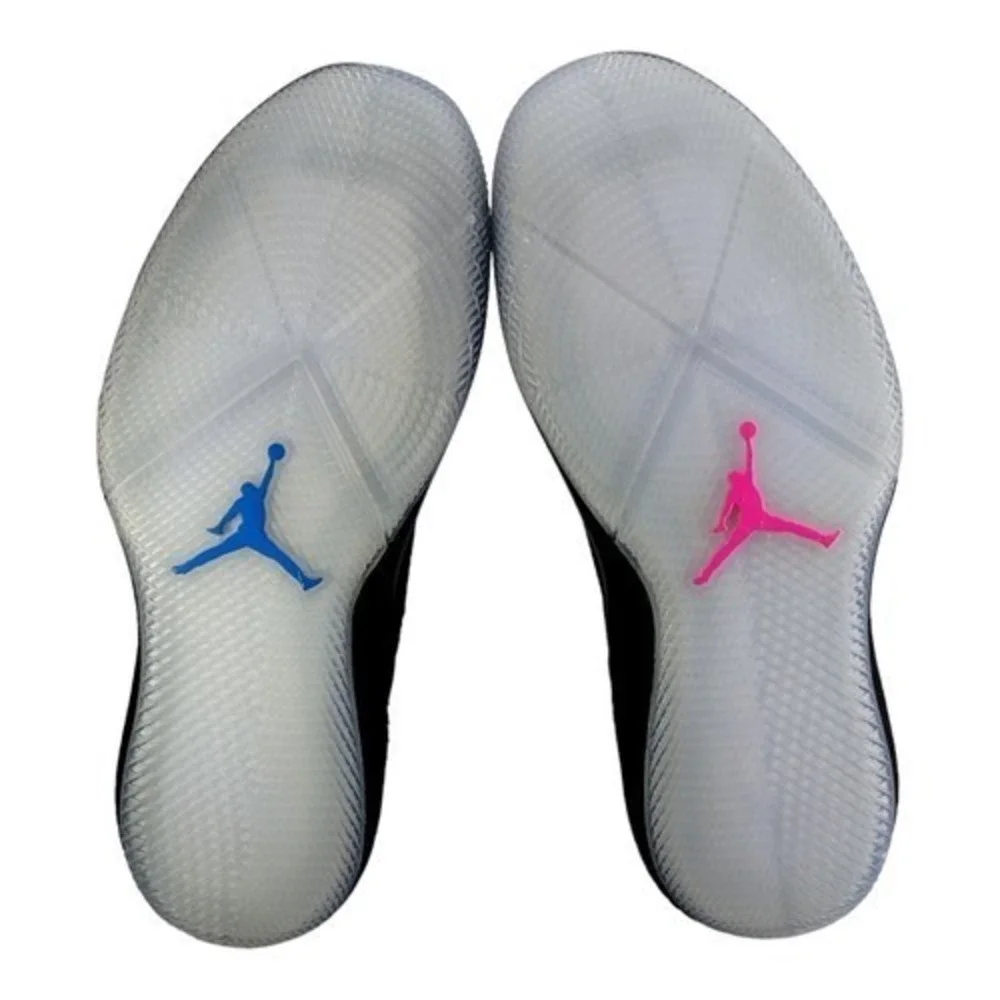 Jordan Mens Sz 9.5 Why Not Zer0.1 Black Pink Blast‎ Signal Blue Basketball Shoes